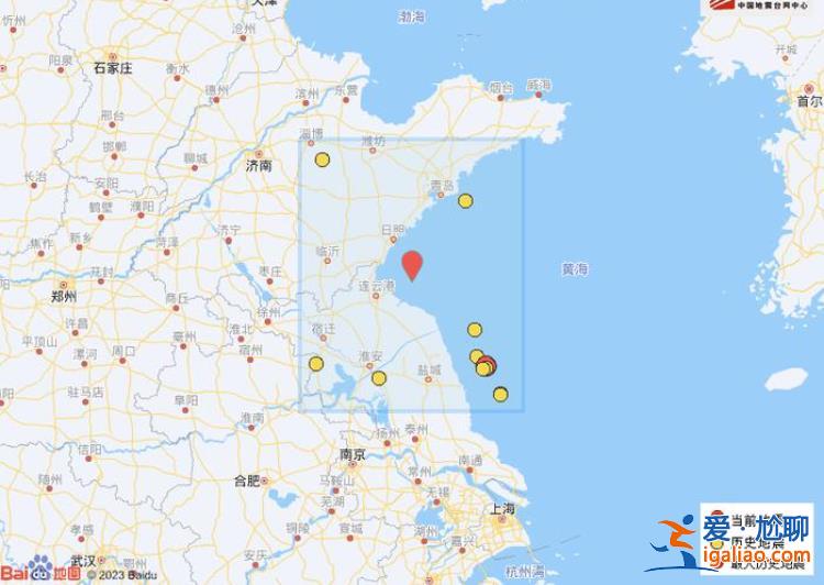 江蘇連云港市贛榆區(qū)海域發(fā)生3.8級地震？