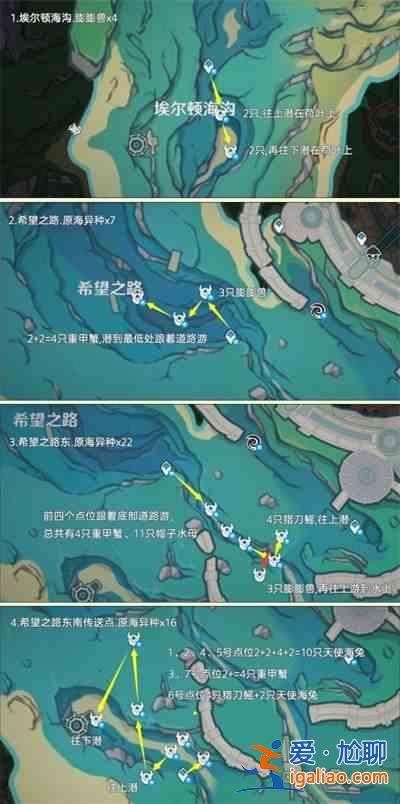 原神4.3中的異海凝珠在哪里？原神影響4.3 不同海凝珠分布地點及路線匯總？