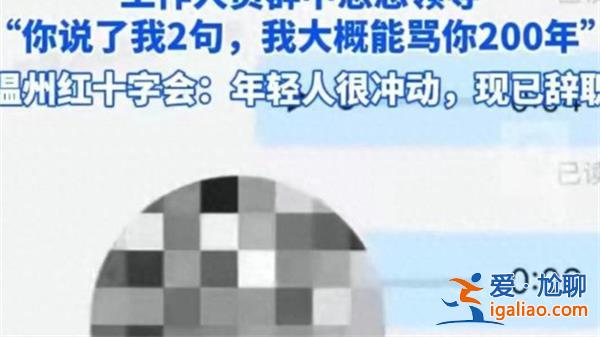 溫州紅十字會一女孩工作群怒懟領(lǐng)導(dǎo)，為什么要怒懟領(lǐng)導(dǎo)[能力]？