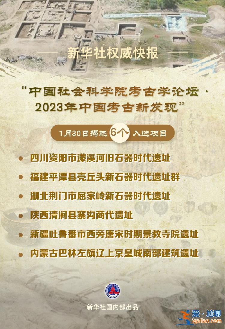 “2023年中國(guó)考古新發(fā)現(xiàn)”揭曉？