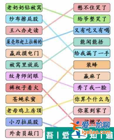 文字成精歇后語連線怎么過 文字成精歇后語連線通關攻略？
