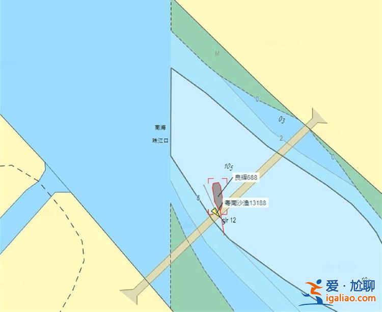 撞斷廣州一大橋的集裝箱船長(zhǎng)60米 位置更新止于5時(shí)29分 來(lái)自佛山一公司？
