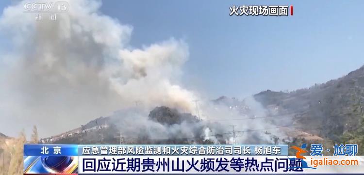 為何短時間內(nèi)貴州密集發(fā)生山火？應急管理部負責人回應？