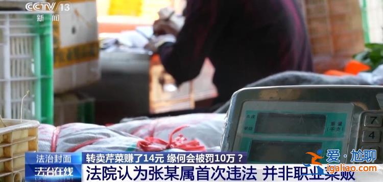 轉(zhuǎn)賣(mài)芹菜賺14元被罰10萬(wàn) 這樣的處罰合理嗎？