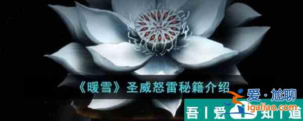暖雪游圣威怒雷有哪些秘籍 暖雪圣威怒雷秘籍介紹？