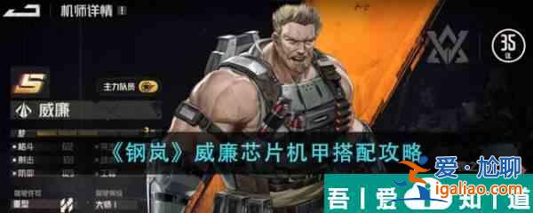 鋼嵐威廉芯片機(jī)甲怎么搭配 鋼嵐威廉芯片機(jī)甲搭配攻略？