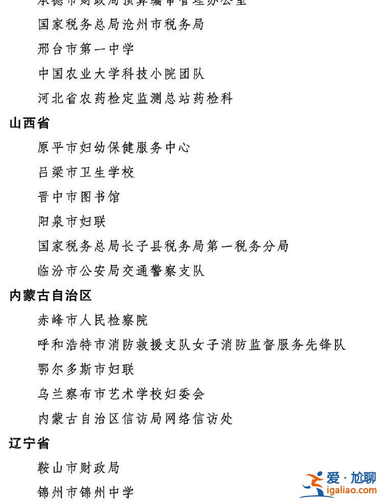 2023年度全國三八紅旗手標兵、全國三八紅旗手、全國三八紅旗集體全名單公布？