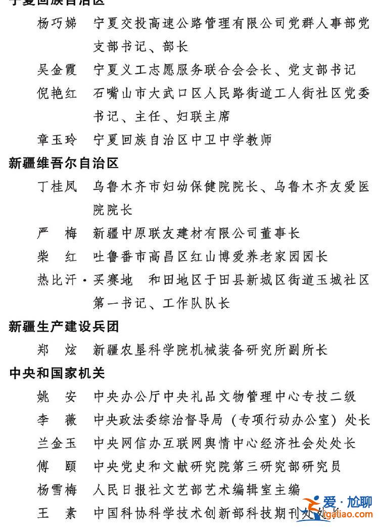 2023年度全國三八紅旗手標兵、全國三八紅旗手、全國三八紅旗集體全名單公布？