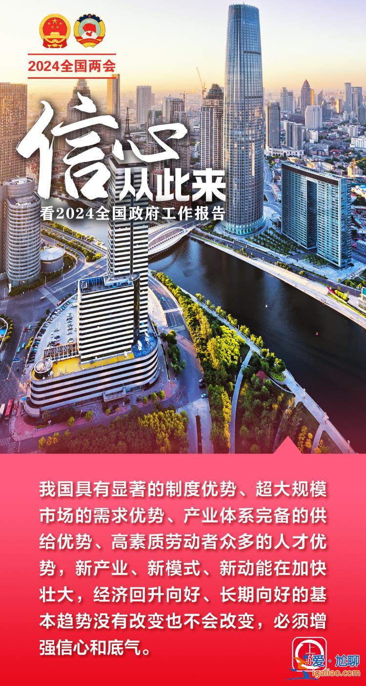 兩會海報丨信心從此來！看2024全國政府工作報告？