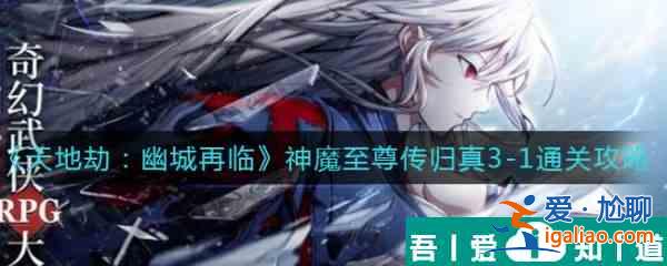 天地劫幽城再臨神魔至尊傳歸真3？