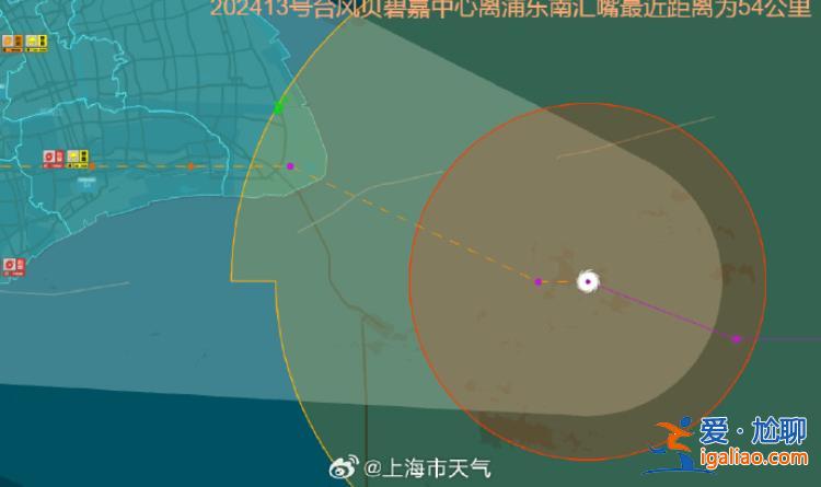 臺(tái)風(fēng)“貝碧嘉”即將登陸上海浦東南匯新城？