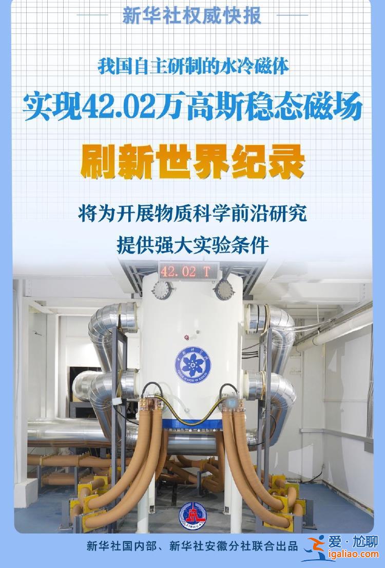 42.02萬(wàn)高斯！我國(guó)刷新水冷磁體世界紀(jì)錄？