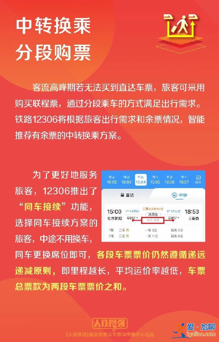 10月1日全國鐵路預(yù)計(jì)發(fā)送旅客2100萬人次 收藏這份官方出行指南？
