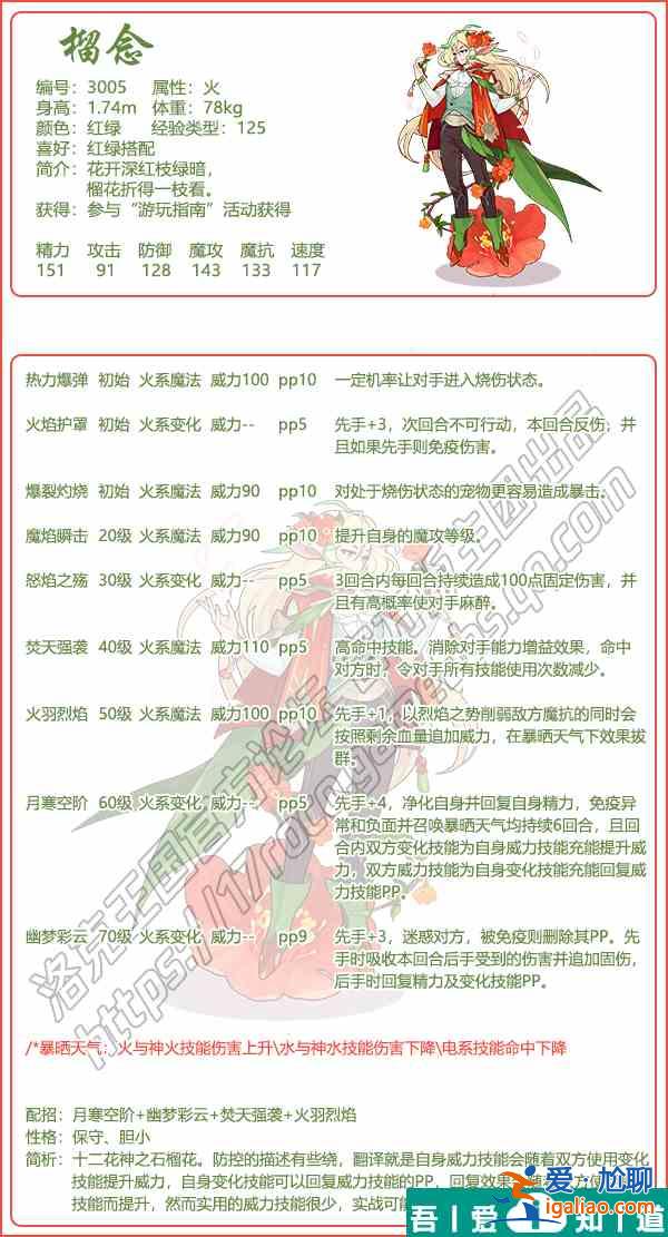 洛克王國(guó)榴念怎么樣 洛克王國(guó)榴念技能介紹？