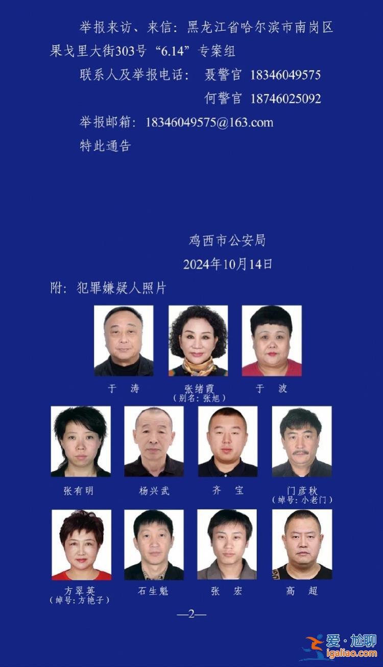 哈爾濱退休公安副局長(zhǎng)涉黑 老婆涉共犯曾是人大代表酒樓老板？