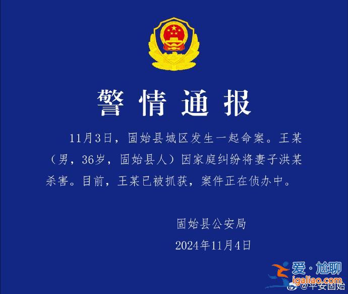 男子殺妻 已被抓獲？