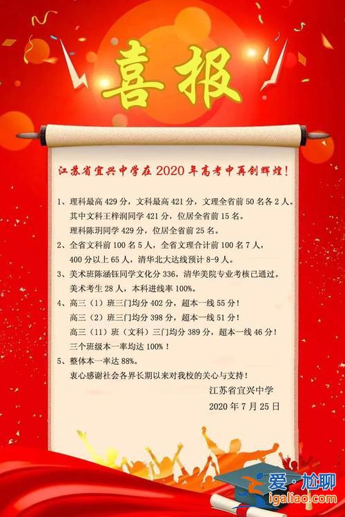 宜興太湖中學高考升學率(宜興市哪個高中最好)？