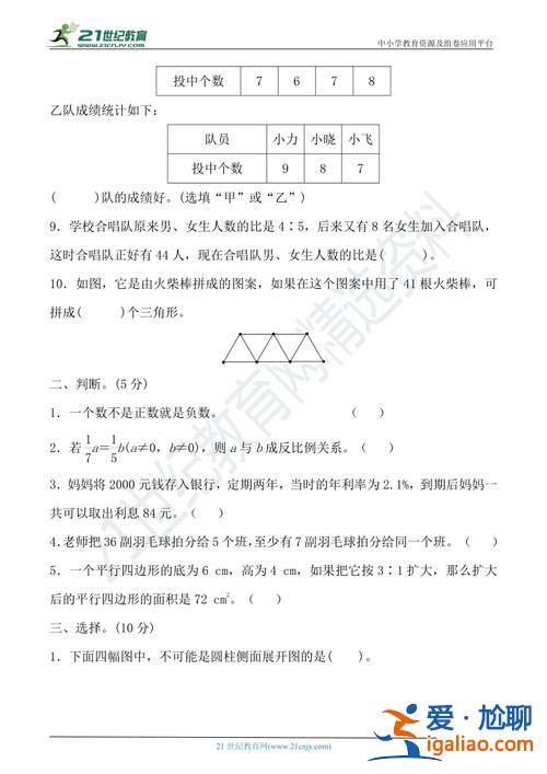 小學(xué)升學(xué)模擬試卷 全國(guó)小學(xué)試卷難度排行？