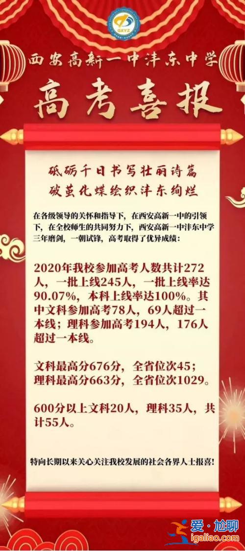 西安中學的升學率 灃東高新一中2023中考升學率？