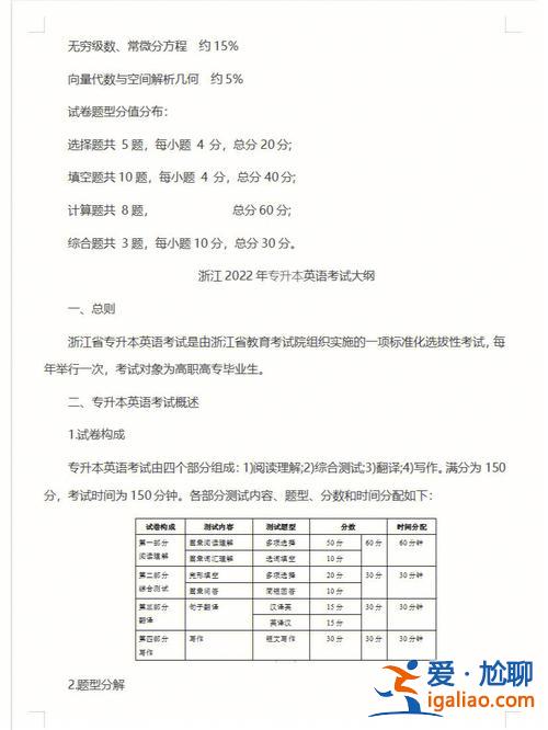 普通專升本考試內(nèi)容？專升本考試語(yǔ)數(shù)外考什么？