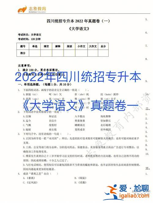 專升本考語文(語文教育專升本考什么)？