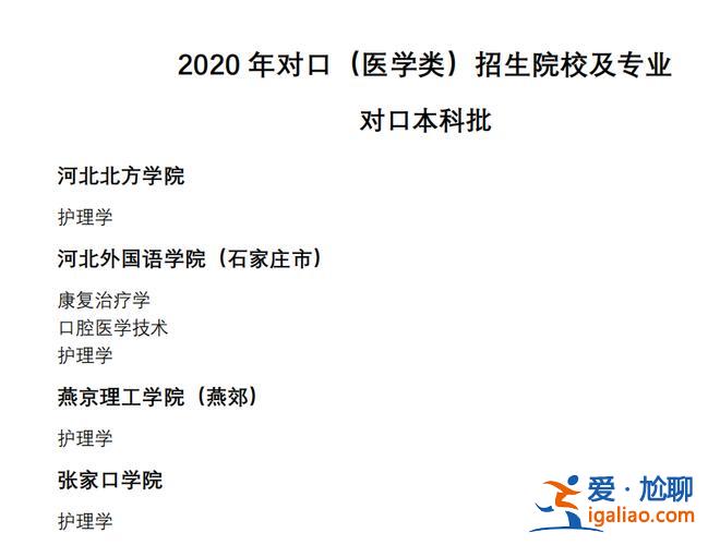 醫(yī)衛(wèi)類對口升學學校，對口升學醫(yī)護能考哪些學校？